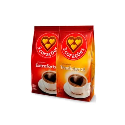 Café 3 Corações Extra Forte/Tradicional 500g